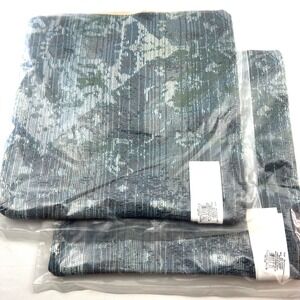 2  X Liora Manne Marina Kermin Blue 18" Pillow Case Only 7MR8S804303 Kermin Blue